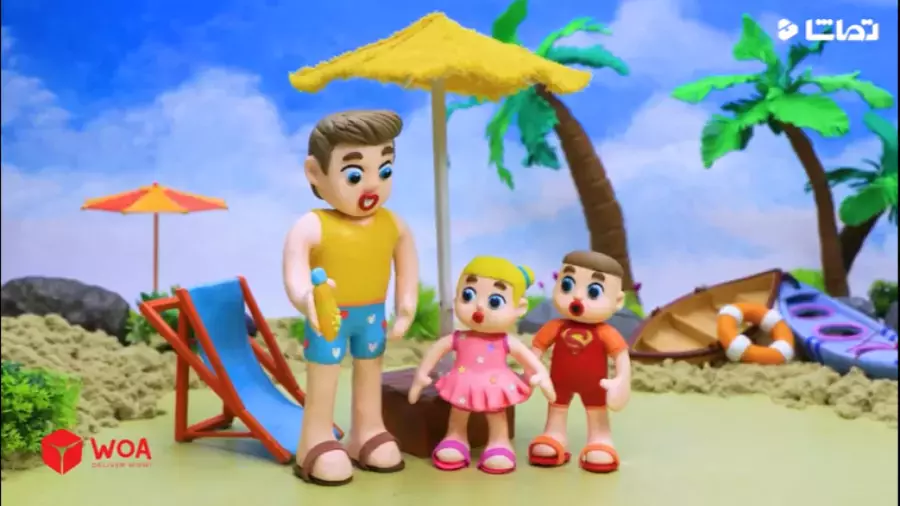 کارتون خمیر بازی قهرمانان کوچک : لوکا و دزد و پلیس و مرد عنکبوتی