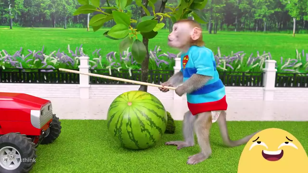 برنامه کودک بچه میمون ، سرسره بازی یچه میمون ، میمون کوچولو بازیگوش