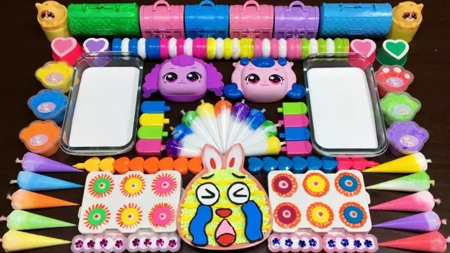 ویدئو آموزش ساخت اسلایم رنگی ، اسلایم بازی کودکان ، ترکیب کردن اسلایم