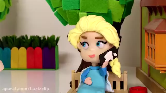 کارتون خمیر بازی قهرمانان کوچک : لوکا و آشپزی السا و انا