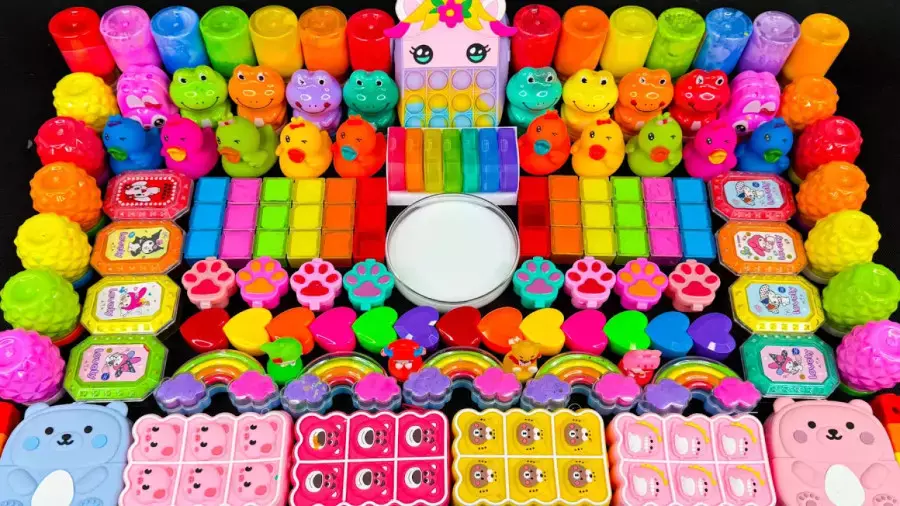 اسلایم بازی کودکانه جدید _ ترکیب کردن اسلایم کرومی _ آموزش ساخت اسلایم شفاف