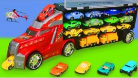 کارتون ماشین بازی " ماشین اسباب بازی ها " ماشین پلیس" بیل مکانیکی" کامیون