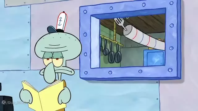 کارتون باب اسفنجی : کودک باب اسفنجی جدید : لباس کار باب اسفنجی