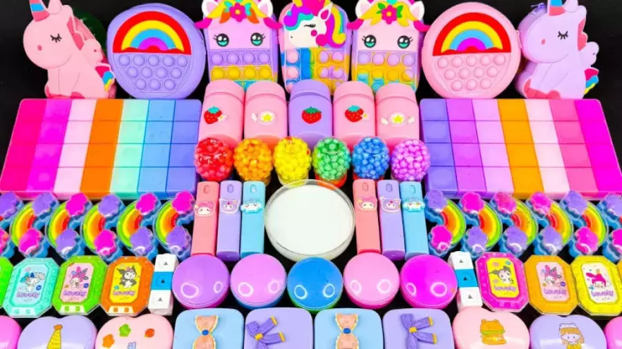 اسلایم بازی ، آموزش ساخت اسلایم ، اسلایم رنگی رنگی ، بازی با اسلایم پمپی