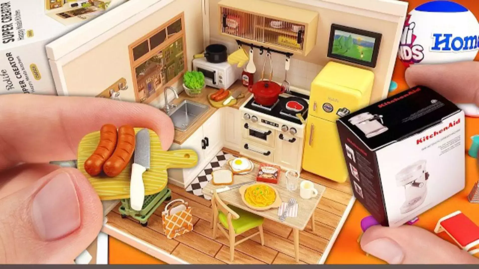 آنباکسینگ کلکسیون اسباب بازی های مینیاتوری _آشپزخانه مینیاتوری