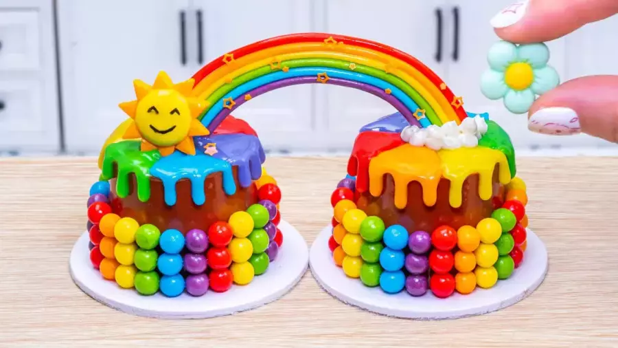 تزئین مینی کیک شکلاتی - کیک مینیاتوری خوشمزه - کیک و دسر شکلاتی ریز