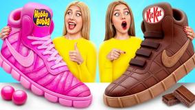 چالش غذایی طولانی - چالش خوراکی - چالش غذا خوردن آبنبات - کلیپ خنده دار 123go