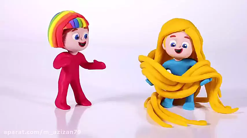 کارتون خمیر بازی السا و آنا | پرنسس راپانزل