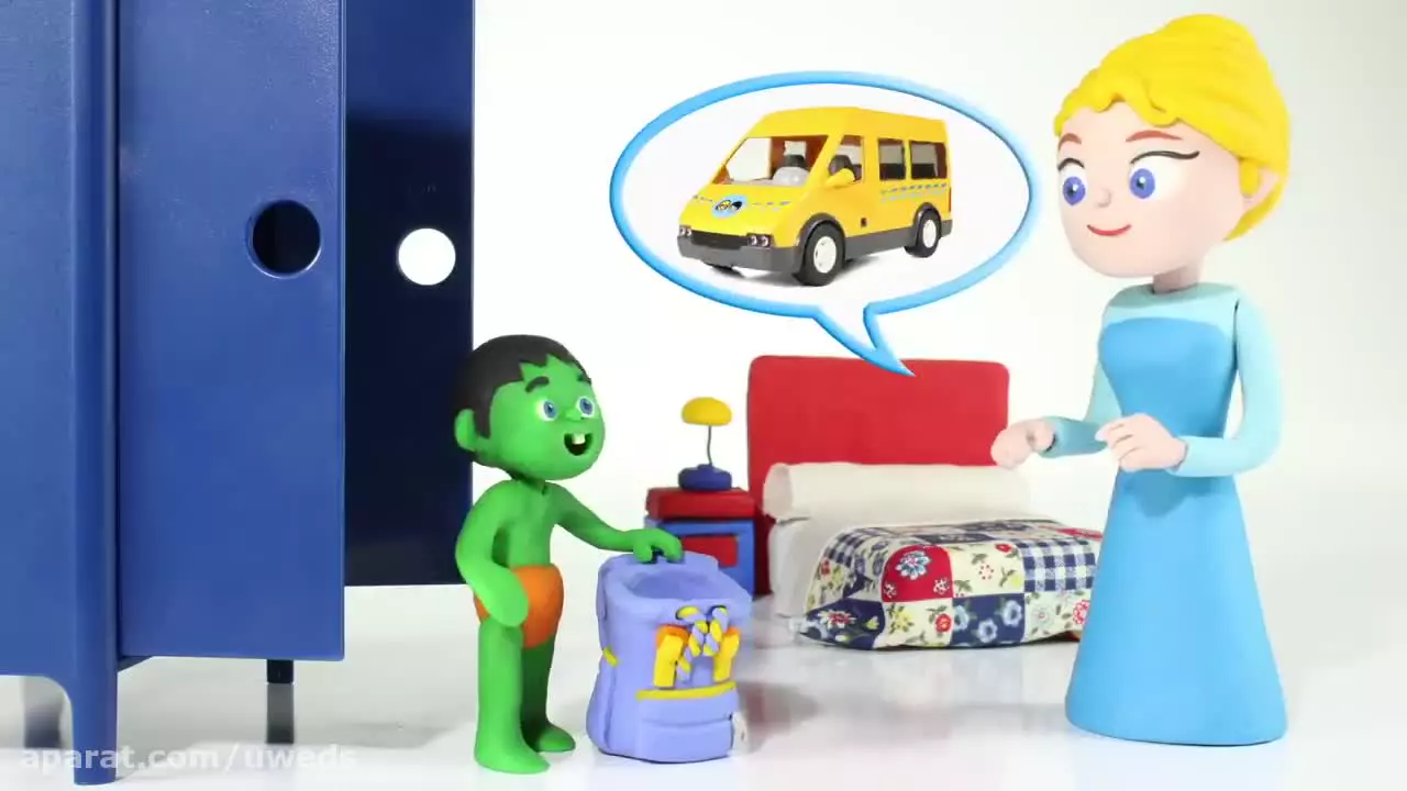 کارتون خمیر بازی السا و آنا | جایزه داخل بادکنک های رنگی