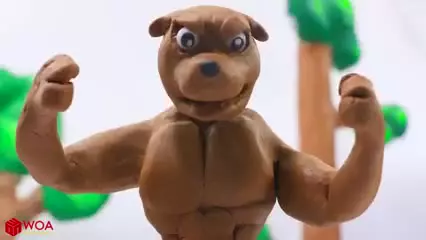 کارتون خمیر بازی کودکانه جدید | گرگ بزرگ