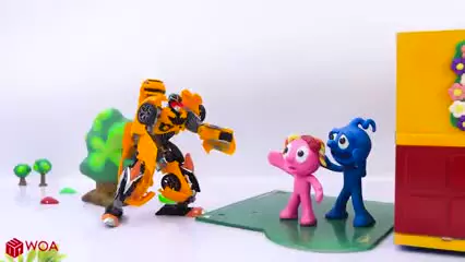 کارتون خمیر بازی کودکانه جدید | ماشین ترانسفورمر بامبلبی