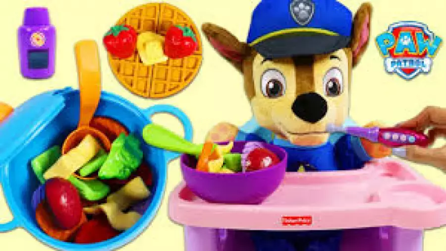 کارتون خمیر بازی و آشپزی | ناهار عروسک سگهای نگهبان