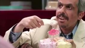 ویدیوی خنده دار بستنی خوردن جواد رضویان در پشت صحنه در حاشیه | دلت نخاد