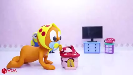 کارتون خمیر بازی کودکانه جدید | خوردن پرتقال