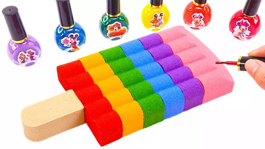 سرگرمی جدید ساخت بستنی اسلایم رنگارنگ سرگرمی اسلایم رنگی بچه ها
