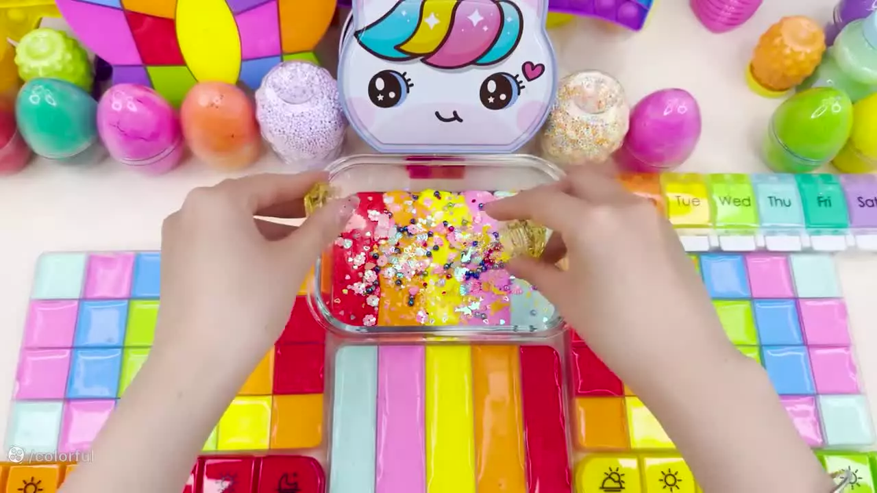 اسلایم بازی اسمر کالرفول لاک های رنگی – برنامه سرگرمی جذاب ساخت اسلایم