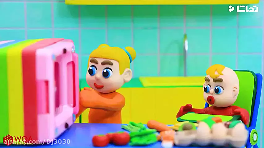 کارتون خمیر بازی کودکانه لوکا جدید | داستان ماشین میوه ای