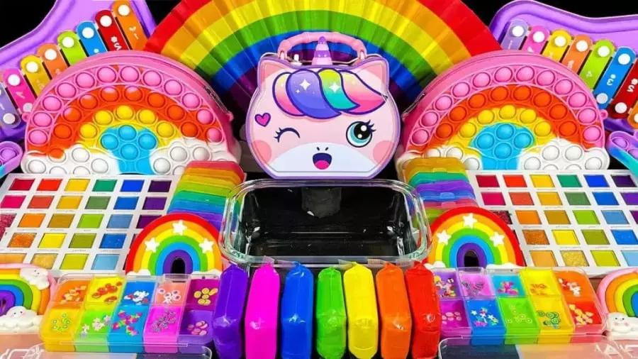 آموزش ساخت اسلایم سرگرمی کودکان و بانوان ساخت اسلایم رنگی رنگی