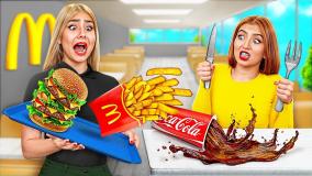 چالش غذا خوری اسمر | چالش غذایی طولانی | چالش خوراکی | سرگرمی مولتی دو بانوان.