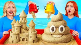 چالش غذای واقعی vs غذای شکلاتی دونا، چالش خوراکی، چالش غذایی جدید، بانوان سرگرمی