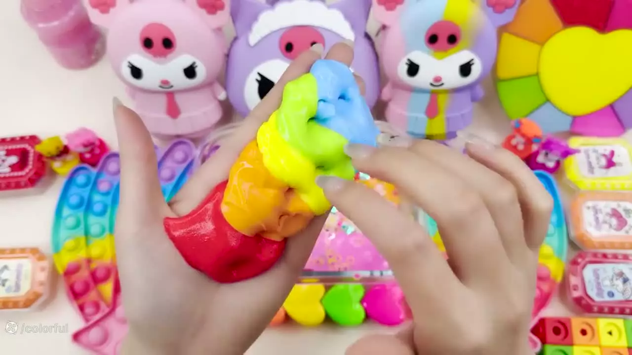 ساخت اسلایم جدید و طولانی – سرگرمی با اسلایم بازی باحال جذاب