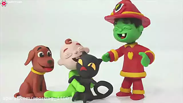 کارتون خمیر بازی کودکانه لوکا جدید | داستان آتشنشان قهرمان