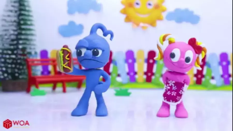 کارتون خمیر بازی کودکانه لوکا جدید | داستان آبی و صورتی