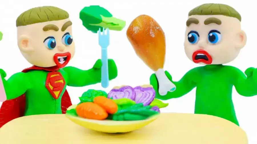 کارتون خمیر بازی کودکانه لوکا جدید | داستان تغذیه سالم برای ابر قهرمان شدن