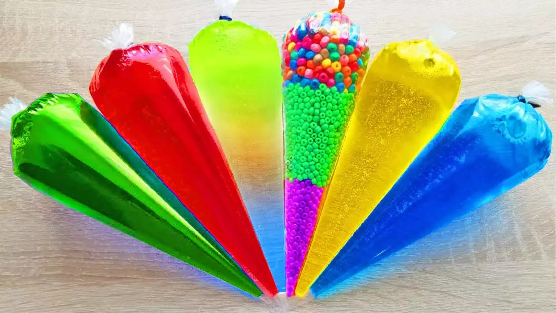 اسلایم ساخت اسلایم لوله ای رنگی جدید –  تفریح با اسلایم با افکت‌های جذاب