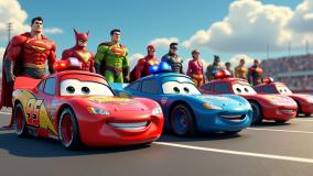 ماشین اسباب بازی کودکانه :: کارتون ماشین بازی :: ماشین های رنگی :: ماشین کودکانه