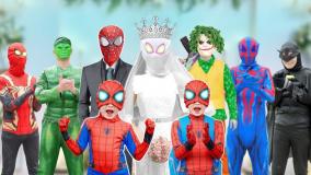 نبرد مرد عنکبوتی و اسپایدرمن ، مرد عنکبوتی هالک خنده دار spiderman - مرد عنکبوتی