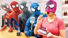 مردعنکبوتی در دنیای واقعی - مرد عنکبوت هالووین عنکبوتی  برنامه کودک اسپایدرمن