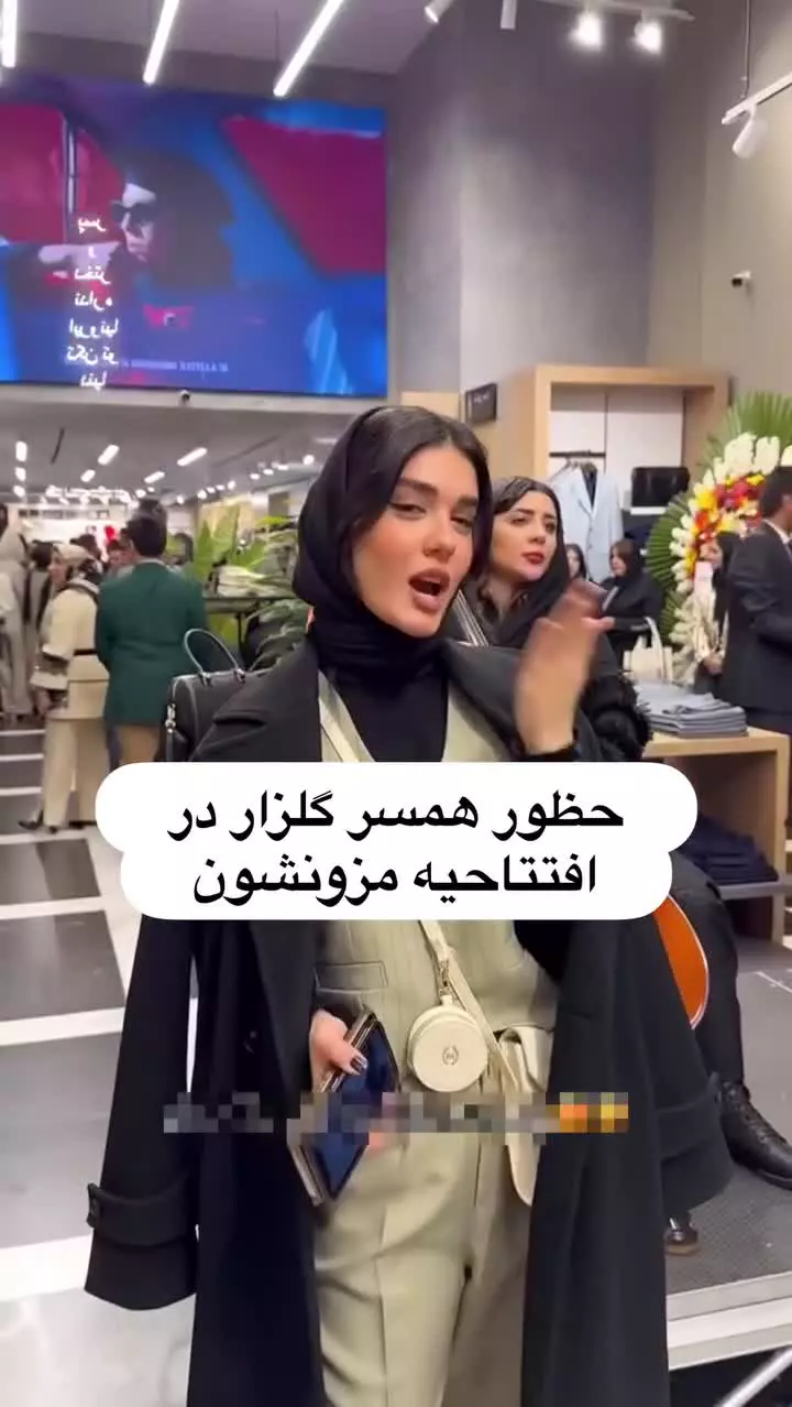 فیلم نخستین حضور آیسان کنار رضا گلزار در یک مزون بین مردم! / گلزار ناپرهیزی کرد !