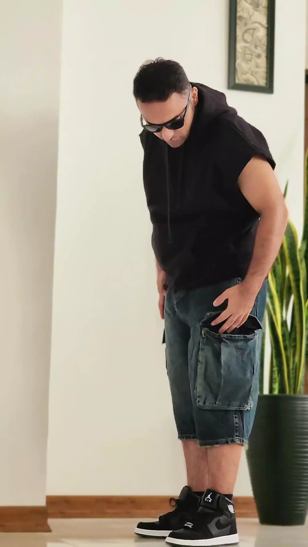 ست وست هودی و شلوارک جین