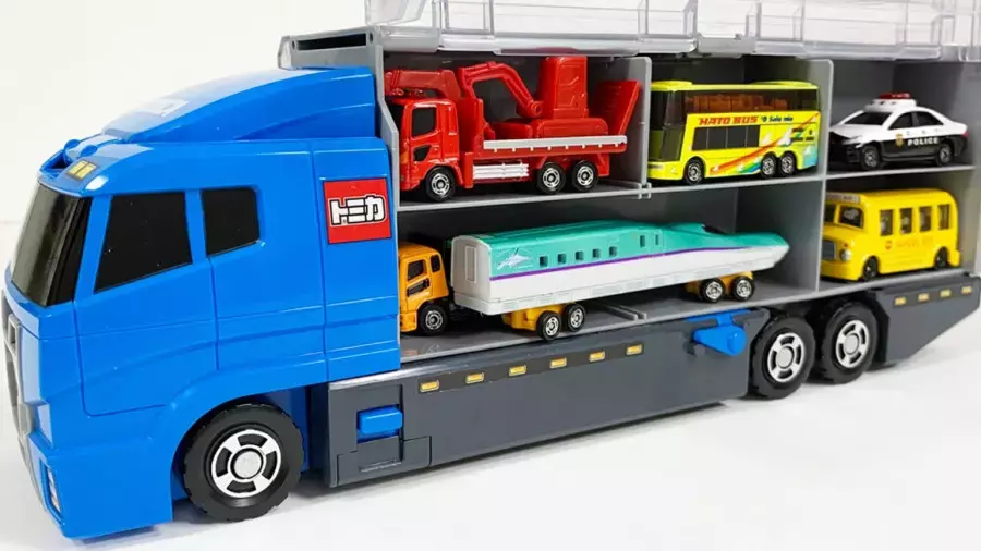 کارتون ماشین بازی جدید | ماشین پلیس و بیل مکانیکی و کامیون