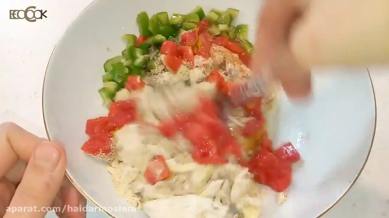 غذای ساده و خوشمزه  با مرغ --  آسان و فوری