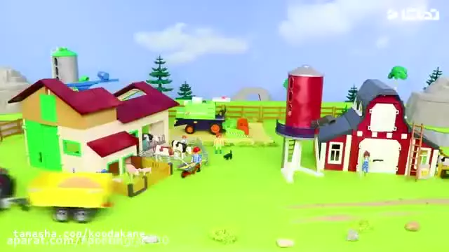 ماشین بازی کودکانه _ اسباب بازی _ تراکتور _ ماشین پلیس