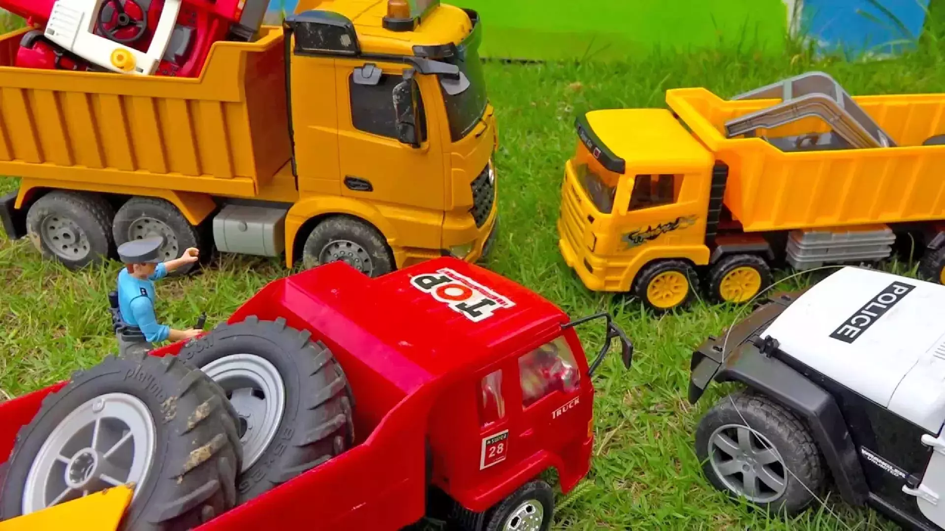 ماشین بازی جدید ‌| داستان تراکتور ماشین اسباب بازی | سرگرمی کودک | تراکتور مزرعه
