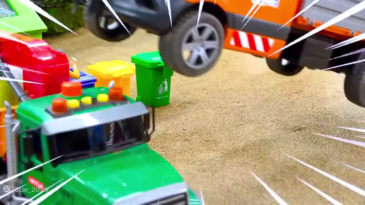 بلدوزر و تراکتور اسباب بازی _ ماشین بازی کودکان _ فیلم ماشین بازی _ اسباب بازی