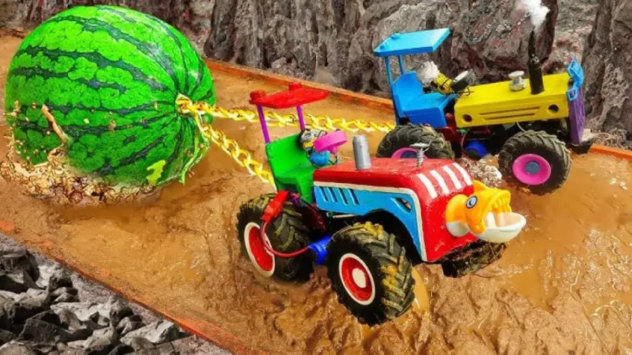 ماشین بازی مکانیکی ،ماشین بازی پسرانه ، ماشین اسباب بازی ، تراکتور بازی