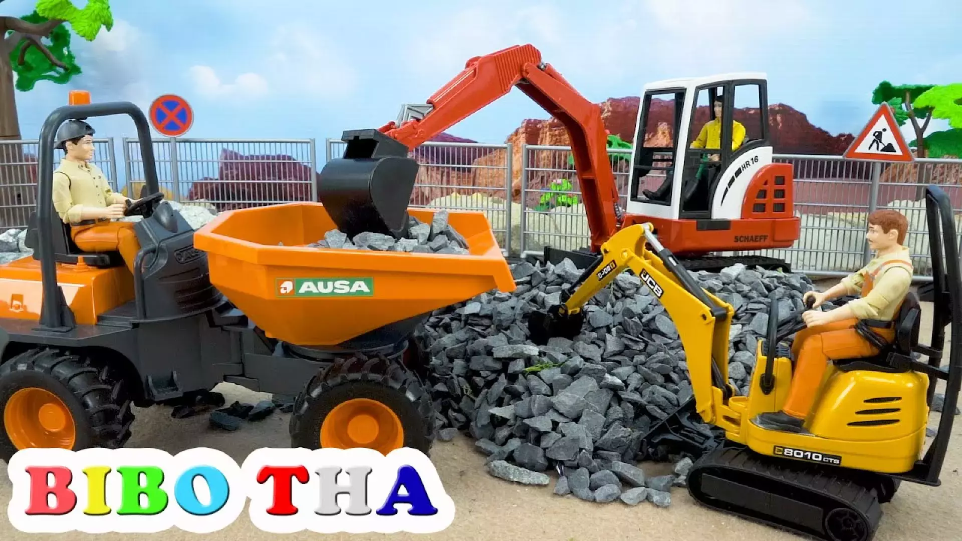 بیل مکانیکی، کمپرسی، تراکتور، اسباب بازی کودکان، ماشین بازی