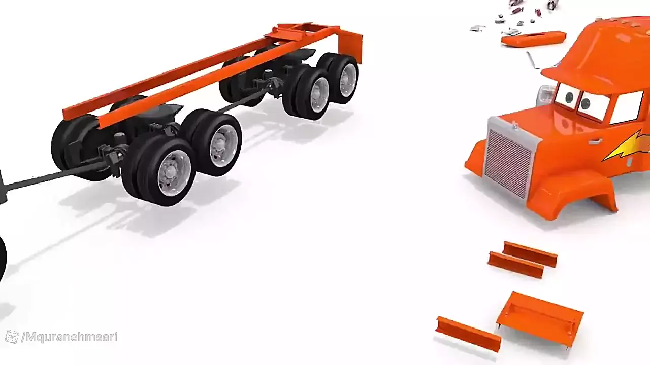 کارتون اسباب بازی /جرثقیل /تراکتور /ماشین اسباب بازی