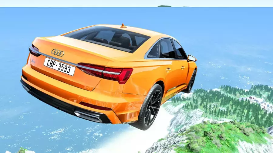 کارتون ماشین بازی جدید | سقوط از ارتفاع سوپر خطرناک در گیم پلی BeamNG