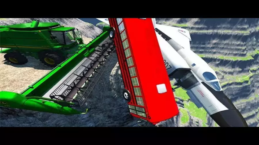 کارتون ماشین بازی | سقوط اتوبوس ها | انیمیشن ماشین بازی جدید