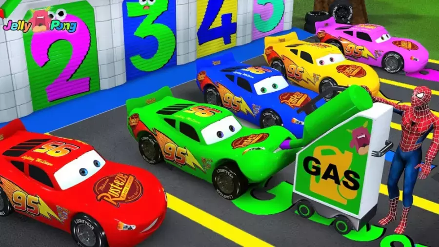 ماشین اسباب بازی مک کویین - کامیون آب میوه جادویی - کارتون آموزشی برای کودکان