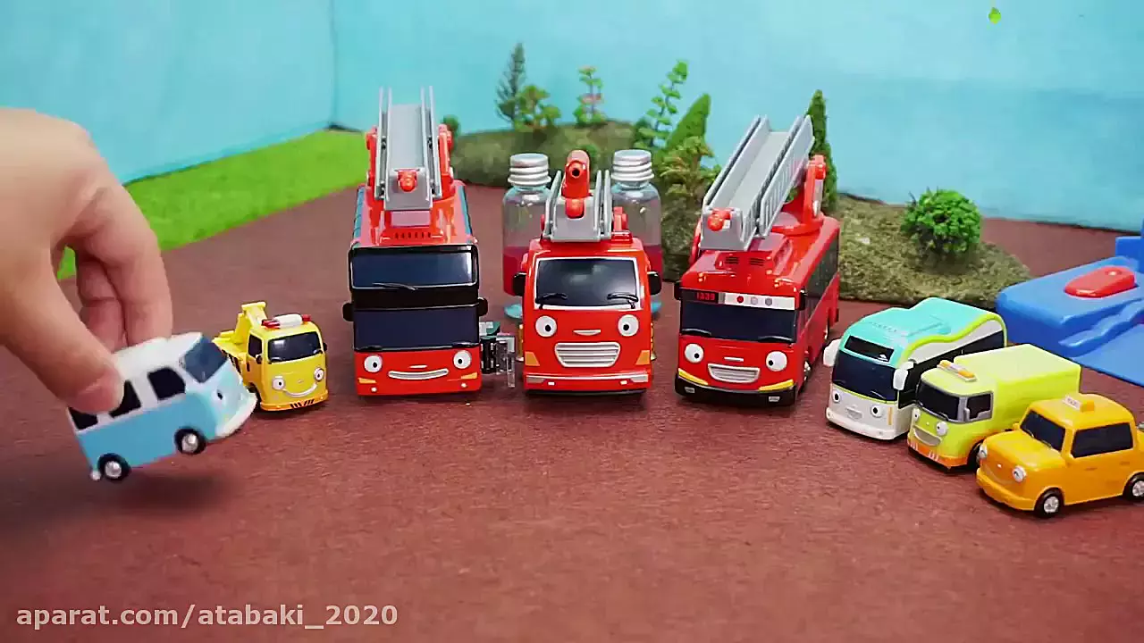 کارتون ماشین بازی کودکانه جدید | تصادف زنجیره ای و ماجراهای خنده دار