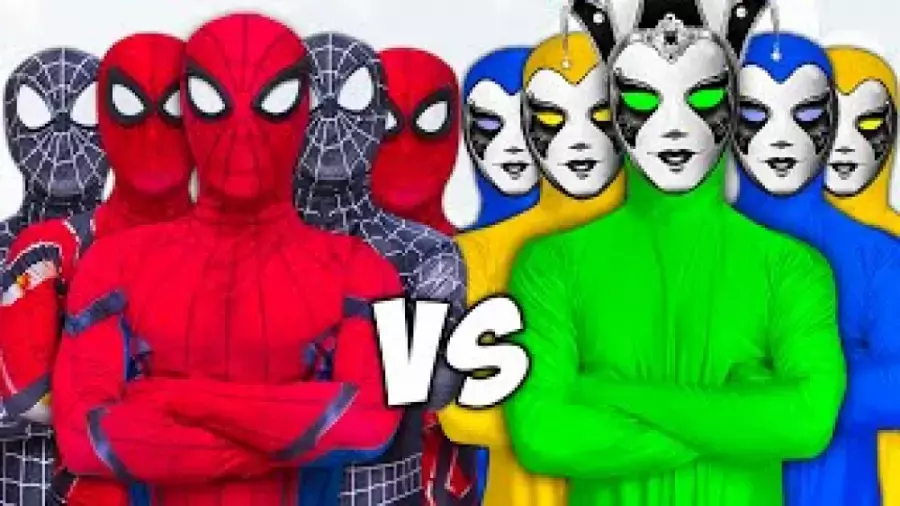 اسپایدرمن و چالش توپ‌های رنگی | سرگرمی کودکانه