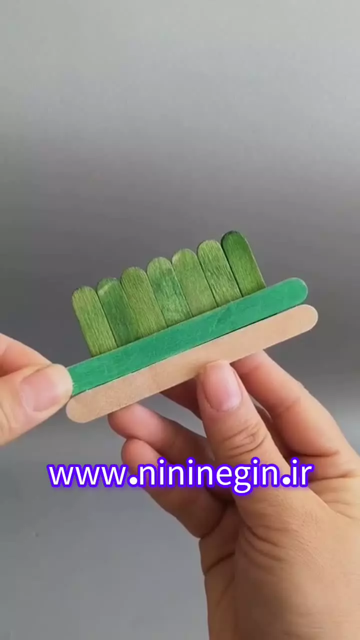 آموزش ساخت غورباقه با چوب بستنی