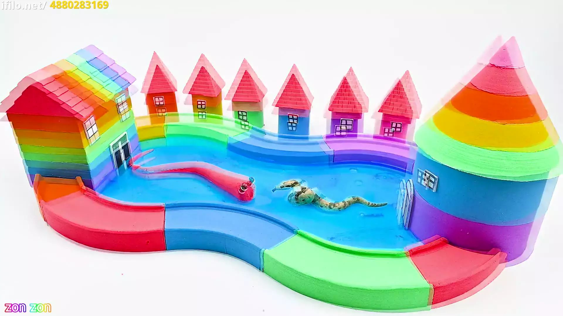 کارتون شن بازی طولانی | سرگرمی آرامش‌بخش برای کودکان