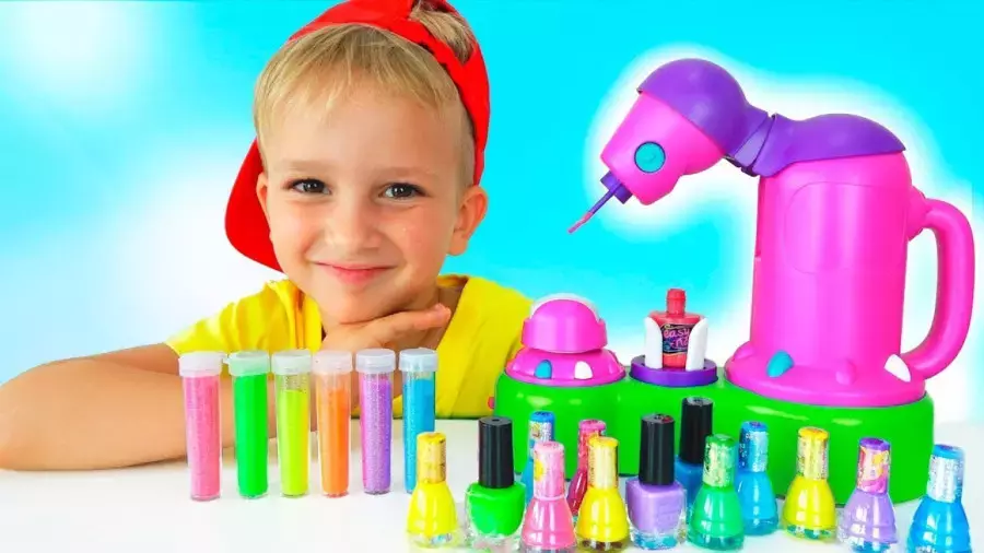 ولاد و نیکی طولانی-چالش سالن آرایشی-کارتون ولاد ونیکی جدید-برنامه کودک ولاد